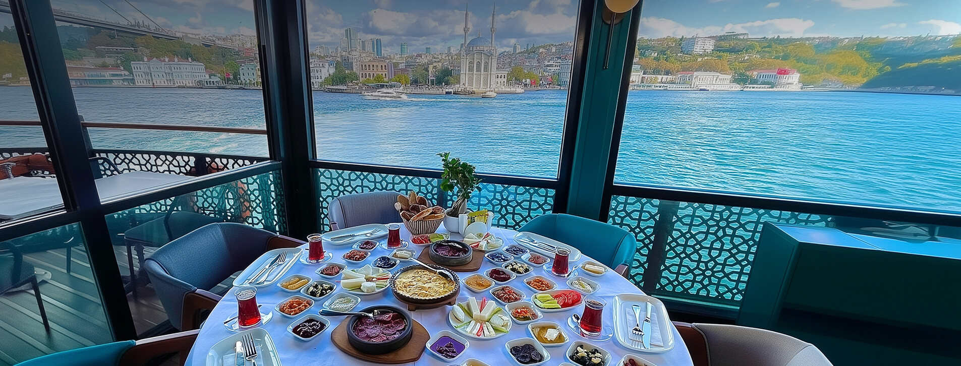 Fotoğraf 1 - Aile için Tarihi Vapurda Terasta Kahvaltılı Boğaz Turu