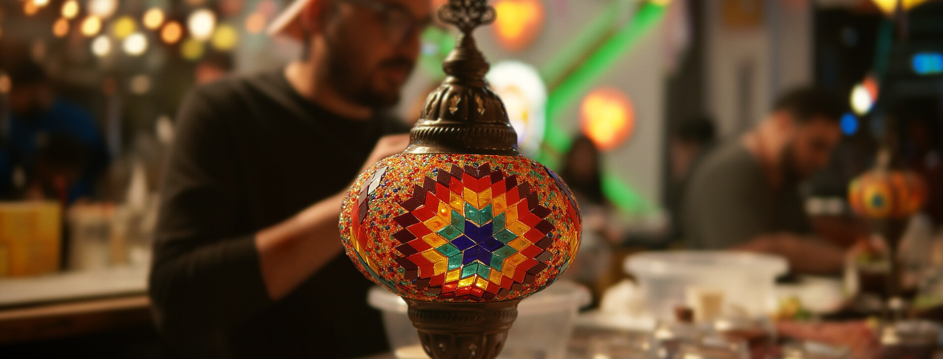 Fotoğraf 1 - İki kişi için Geleneksel Türk Mozaik Lamba Atölyesi