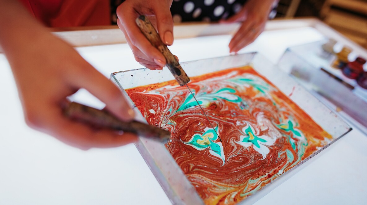 Geleneksel Su Ebru Atölyesi Öğrencilere Karne Hediyeleri - Geleneksel Su Ebru Atölyesi